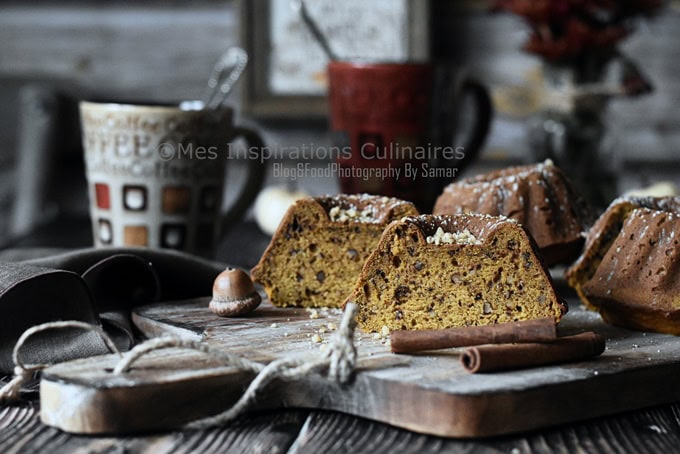 Gâteau au potiron et aux noix