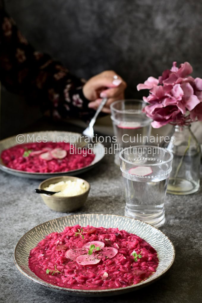 Recette risotto crémeux facile betterave 