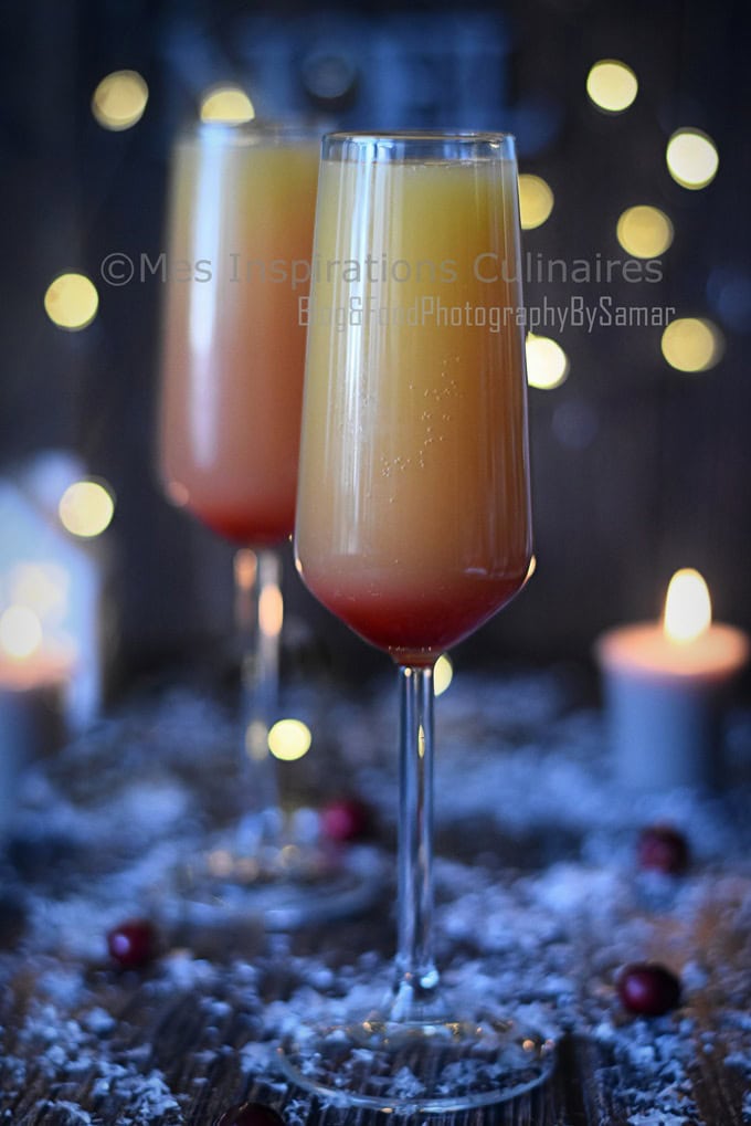 Cocktail Mimosa : Cocktail de Noël