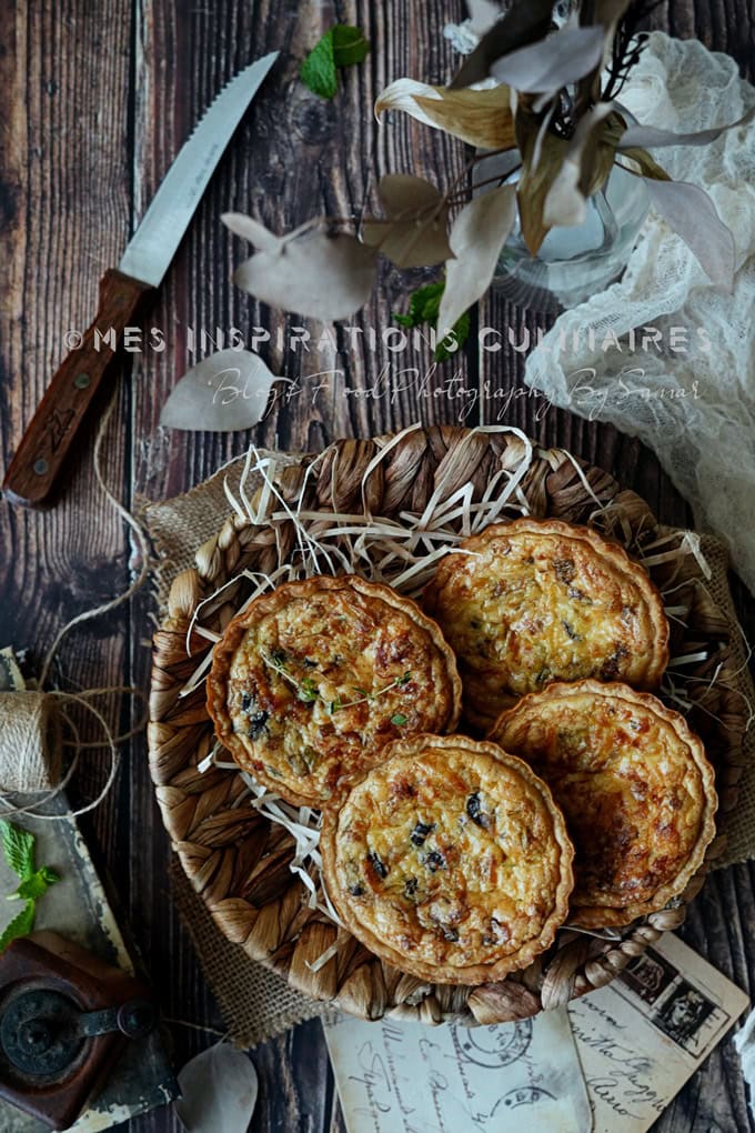 mini-quiche aux poireaux