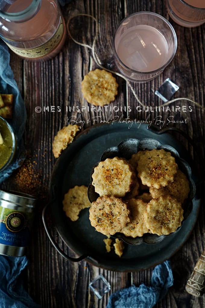 recette crackers au paprika fuméa et cheddar