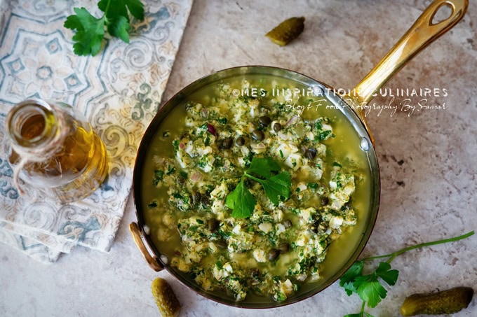 Recette de la sauce gribiche, sauce aux oeufs durs