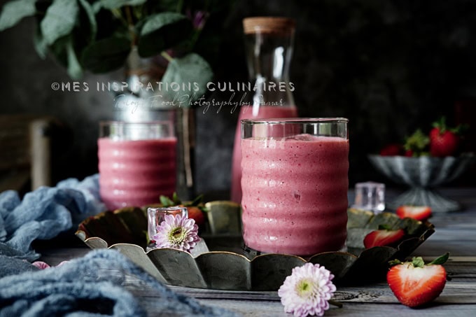 Recette smoothie Fraise, recette facile