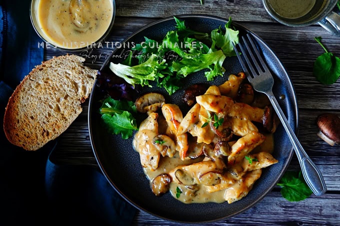 Sauce suprême au blanc de volaille