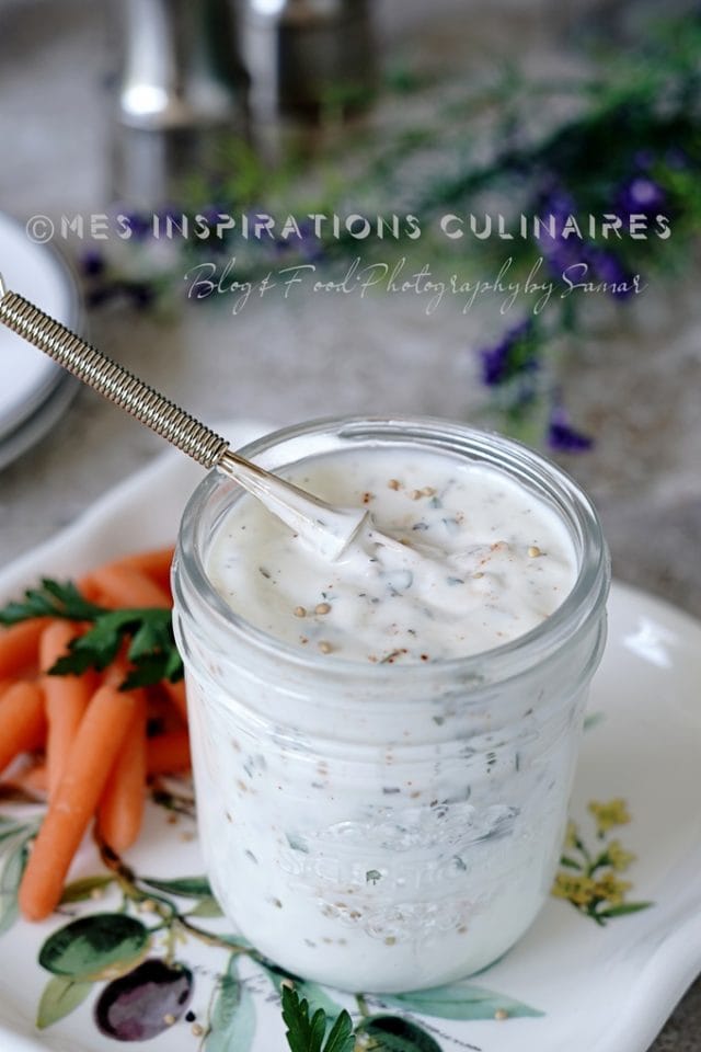 Sauce Ranch, vinaigrette américaine Le Blog cuisine de Samar