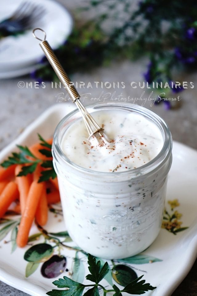 Sauce Ranch, vinaigrette américaine Le Blog cuisine de Samar