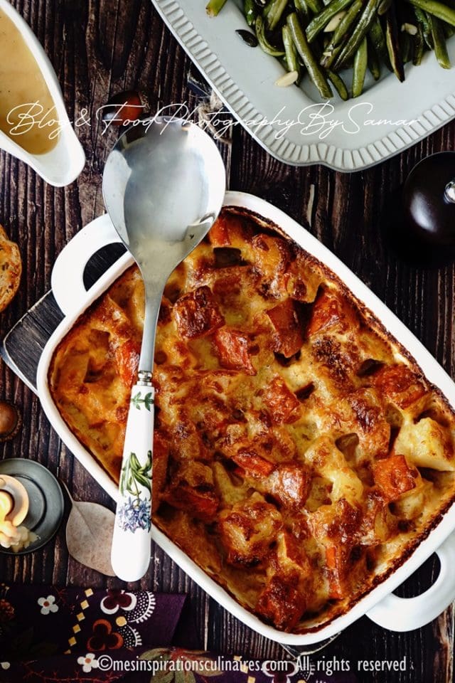 Gratin de potimarron, pomme de terre et comté Le Blog cuisine de Samar