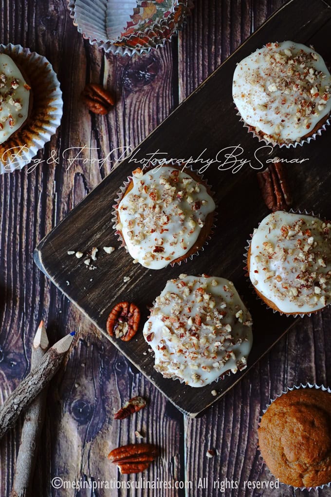 recette muffins banana bread pépites de chocolat aux noix de pecan