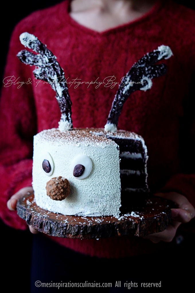 gâteau d'anniversaire layer cake Rudolph