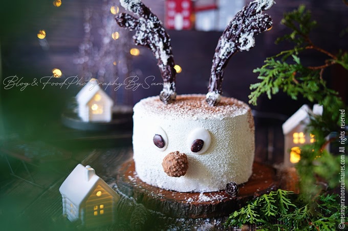 Gâteau anniversaire facile à étage (Rudolphe le renne)