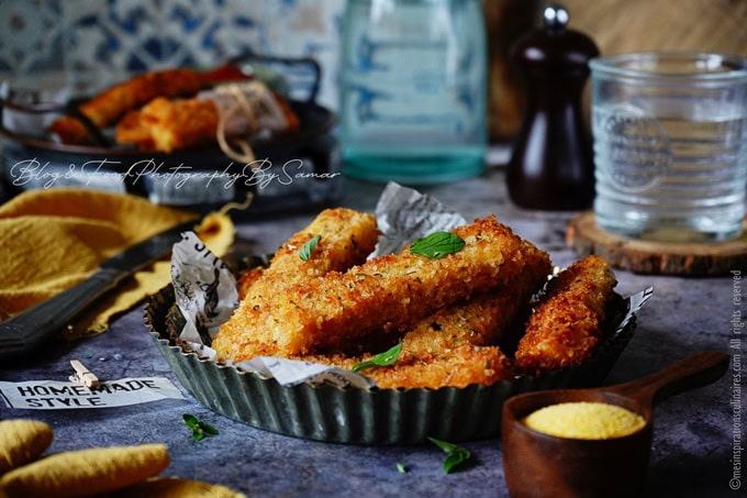 Frites de polenta au parmesan