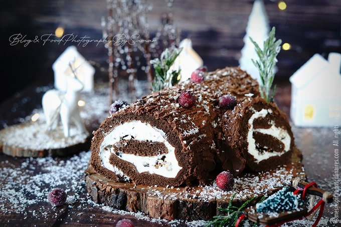 Recette Bûche de Noël traditionnelle au chocolat