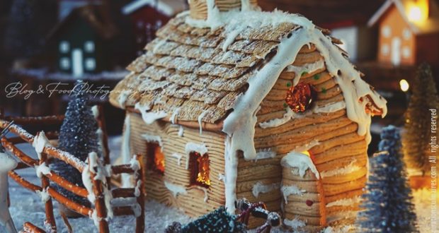 Maison en pain d’épices {gingerbread house}