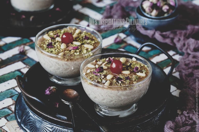 Bouza tunisienne, crème dessert aux noisettes