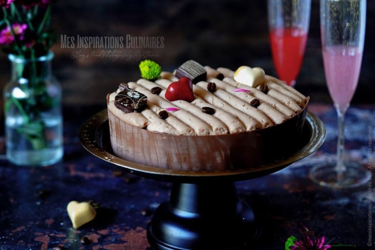 Gâteau Brownie au crémeux chocolat café