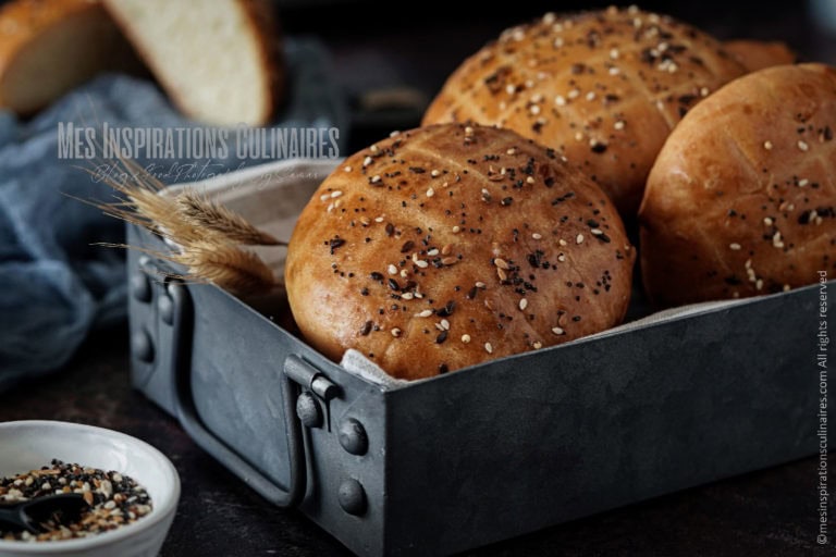 Pain à la farine au four au blanc d’oeuf