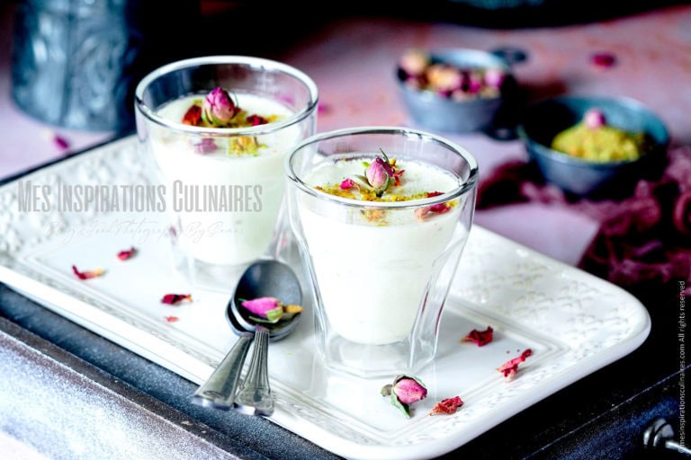 Panna cotta pistache et fleur d’oranger