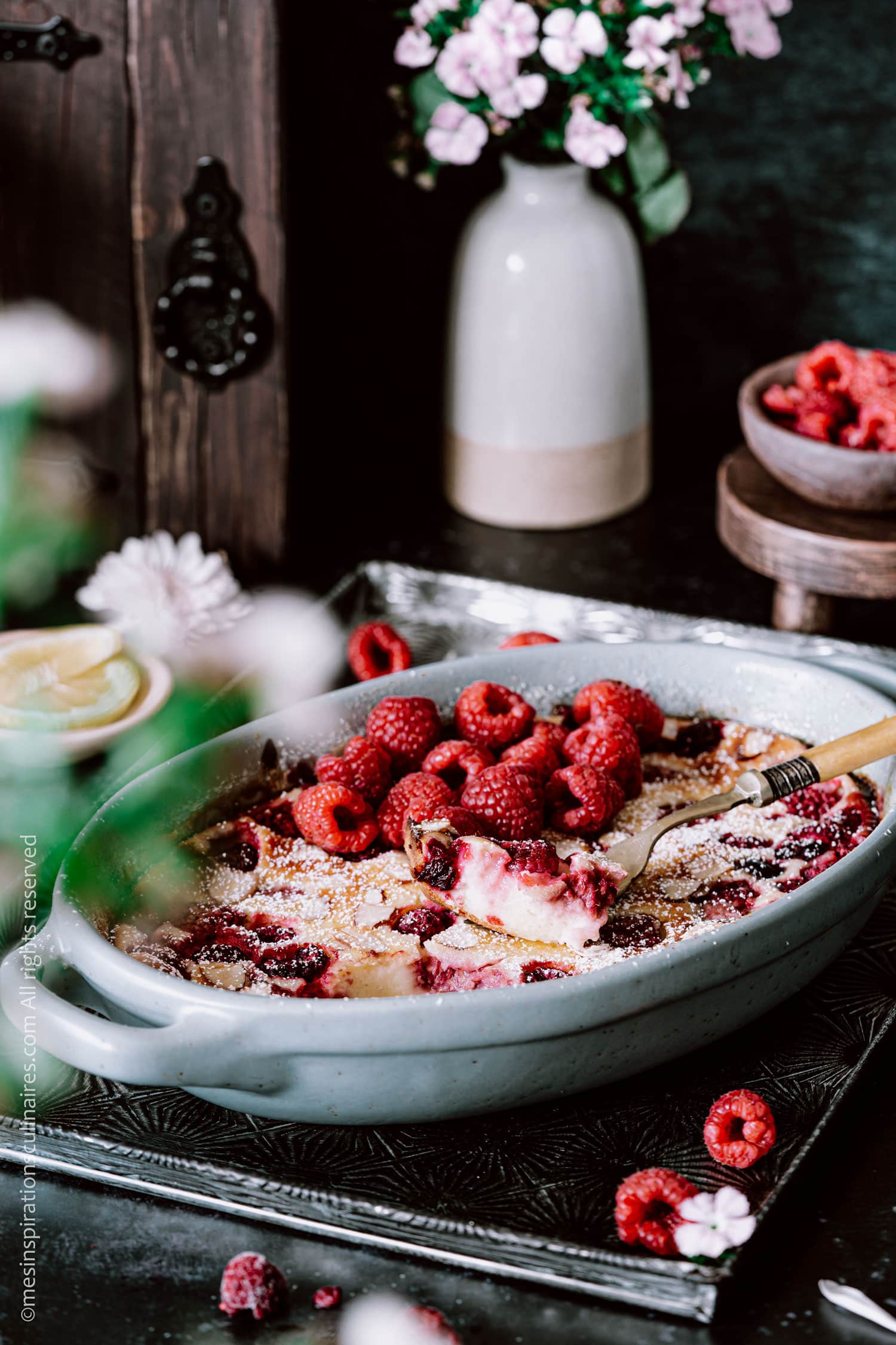 Clafoutis aux framboises