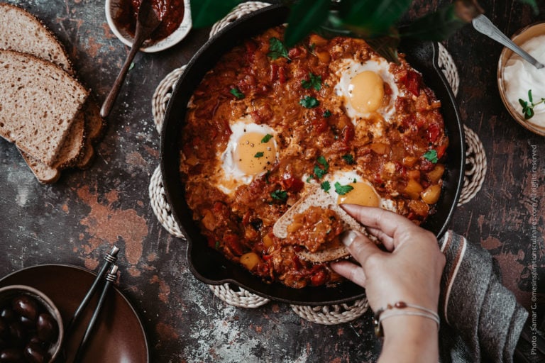 Recette Shakshuka aux oeufs