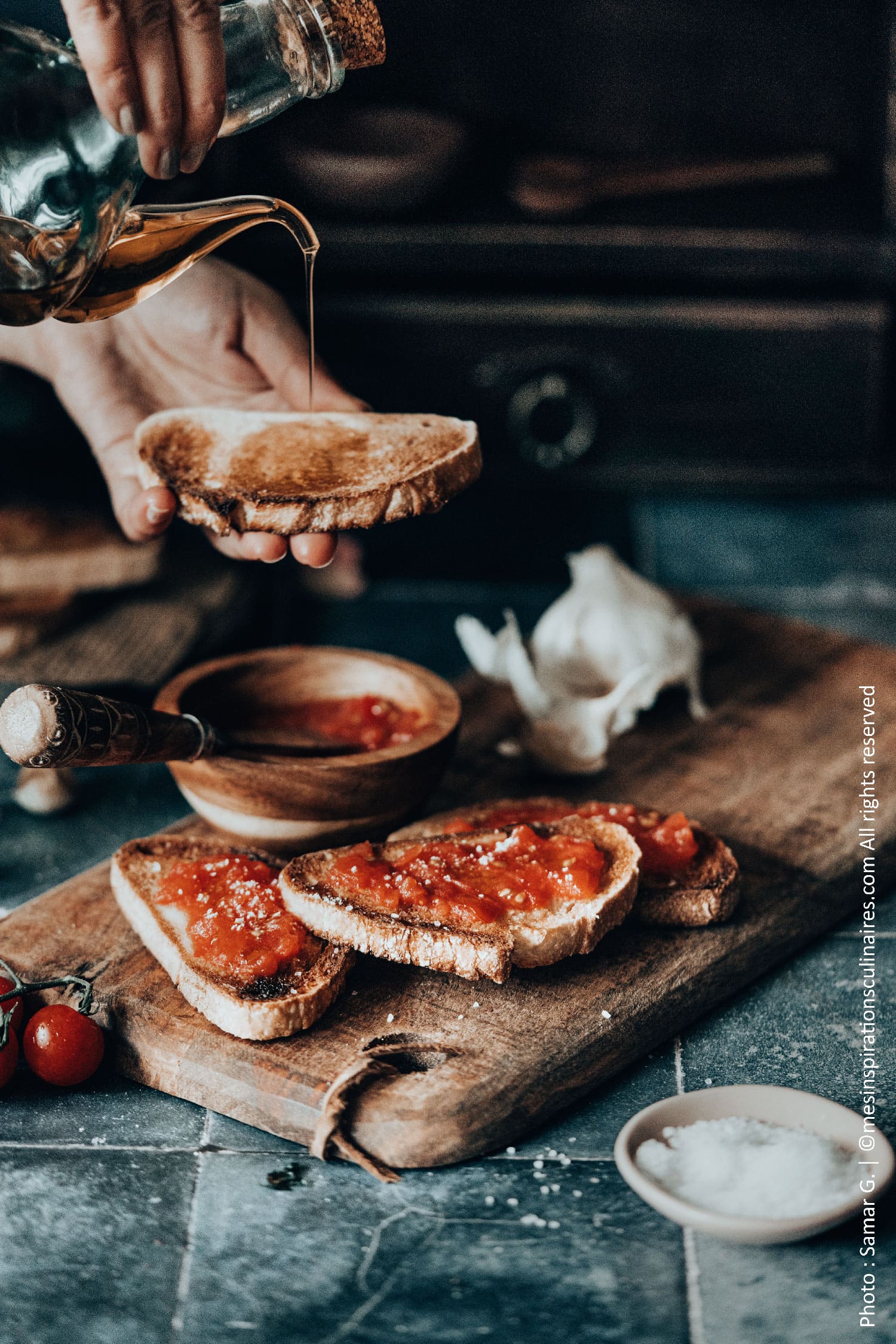 pain aux tomates catalane a l'ail et huile d'olive pain aux tomates ail et huile d'olive