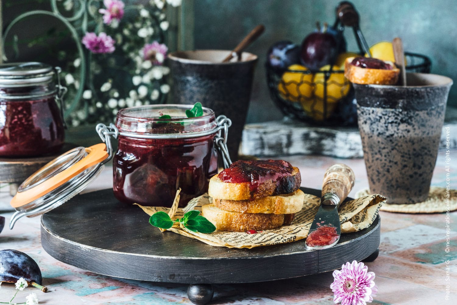 Confiture de prunes rouge, recette maison