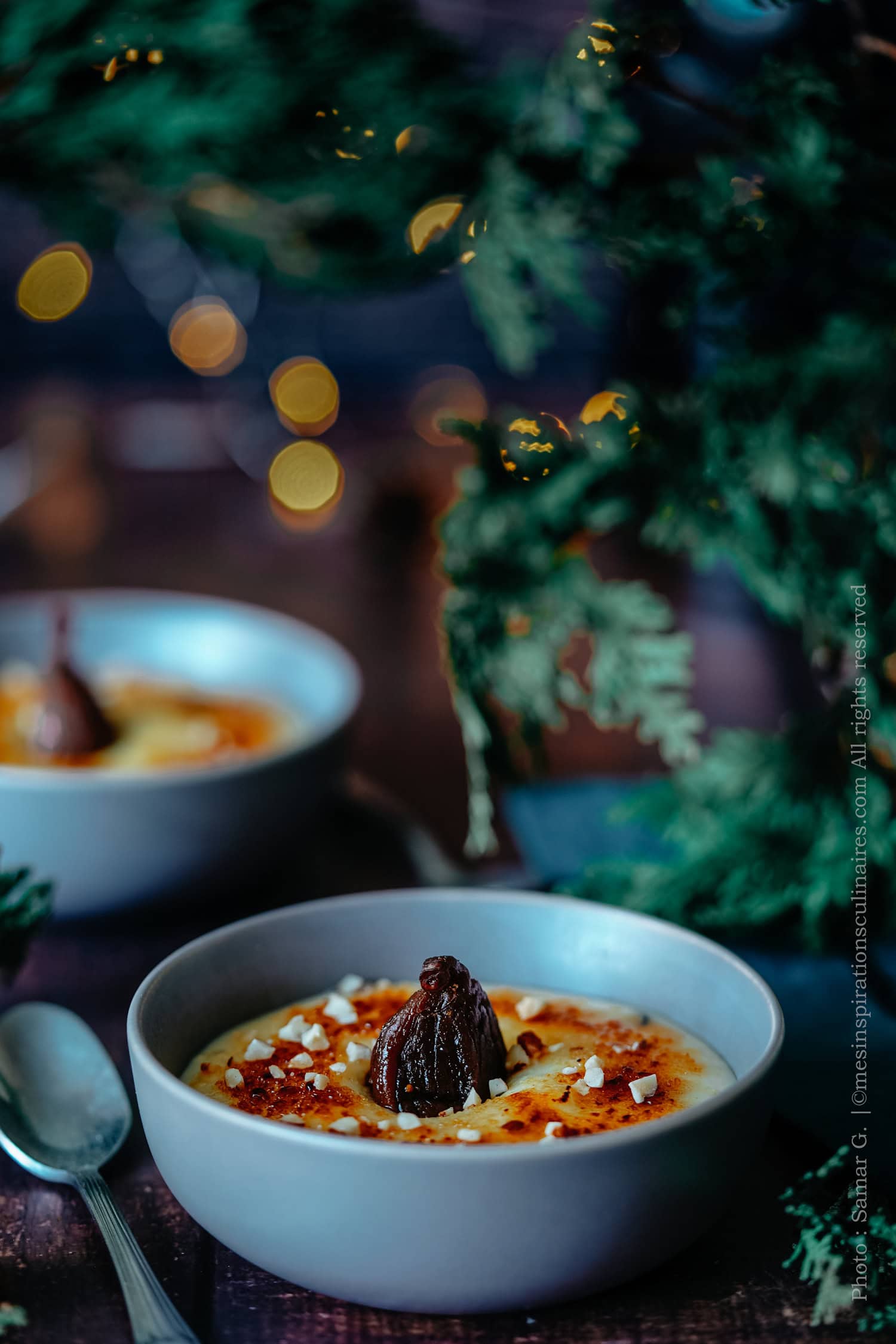 Crème brûlée aux figues fraiches