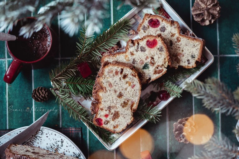 Cake aux fruits confits de Noël