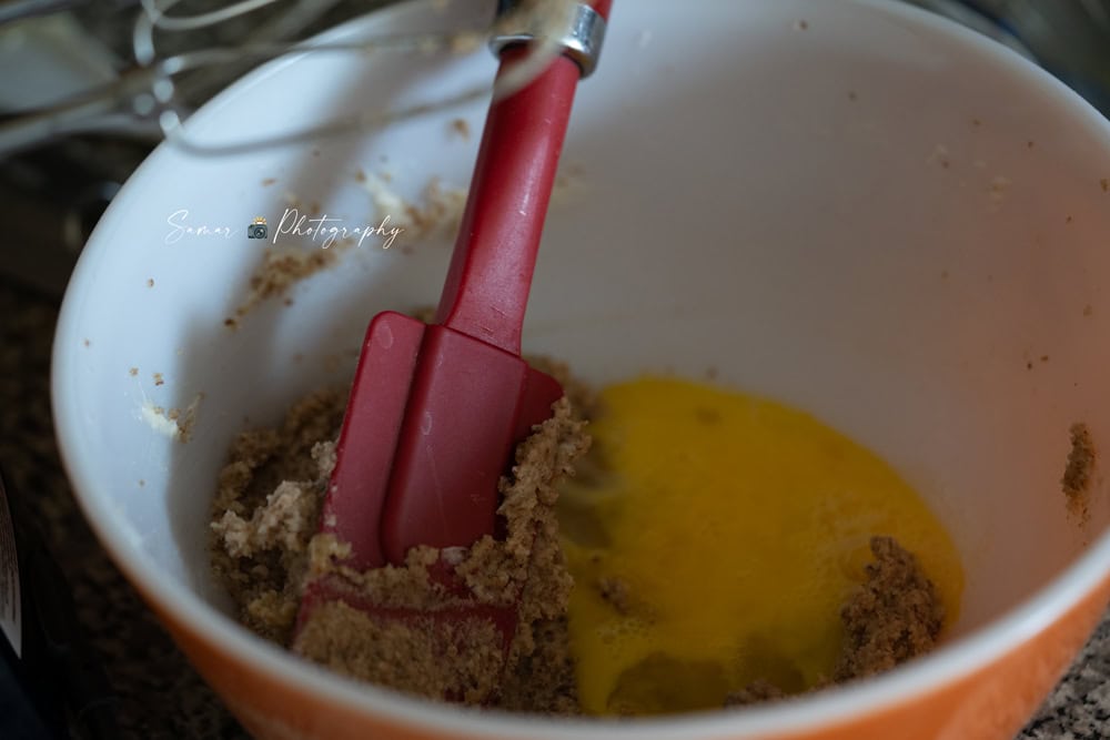 recette Frangipane : ajouter l'oeuf