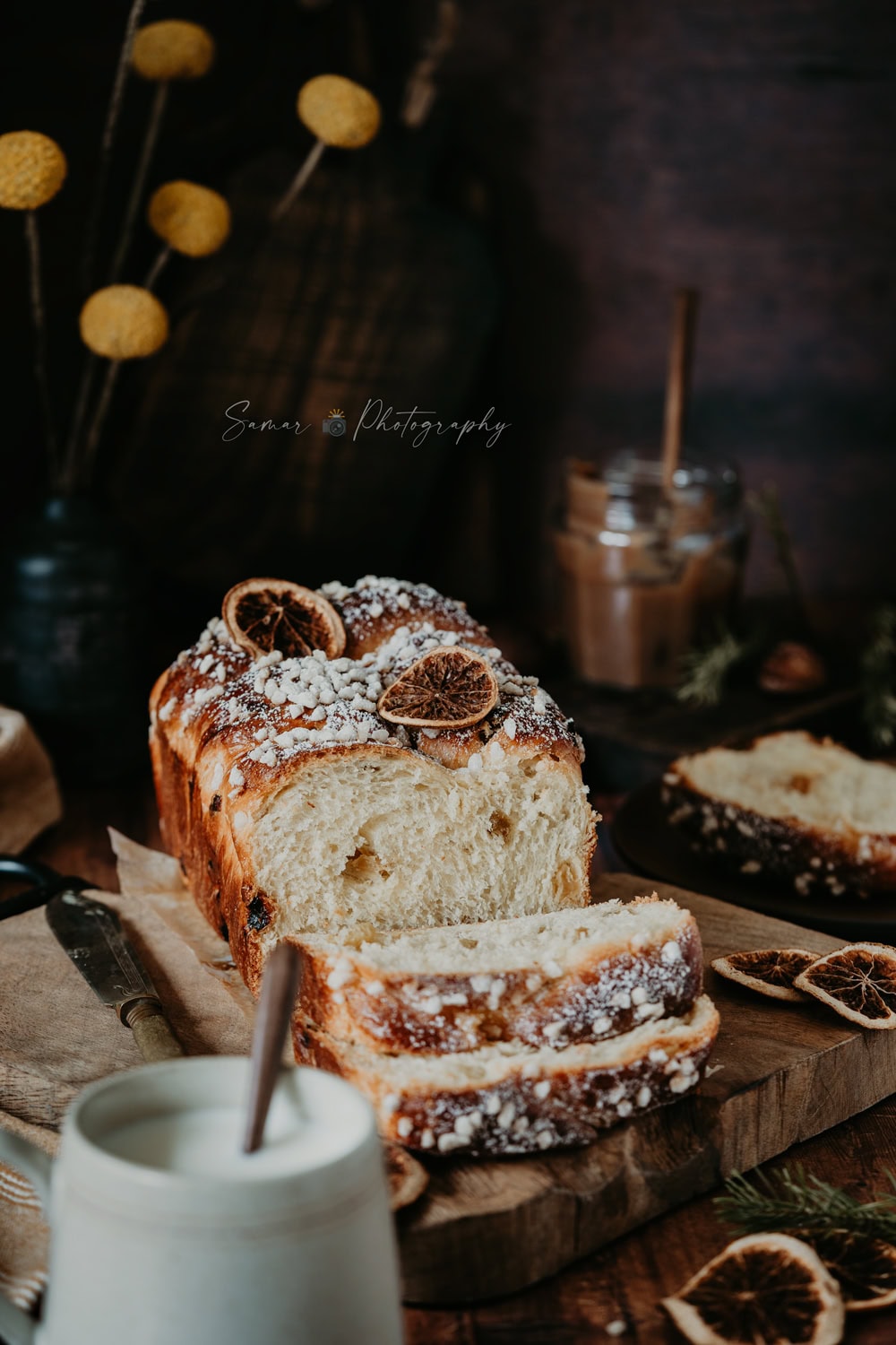 Cramik belge aux raisins secs et sucre