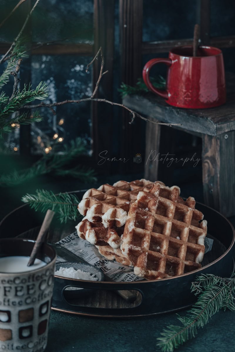 Gaufre de Liège façon Conticini