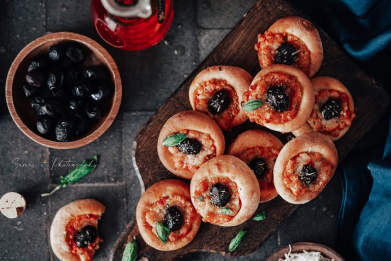 Mini pizzas maison, idée apéritif