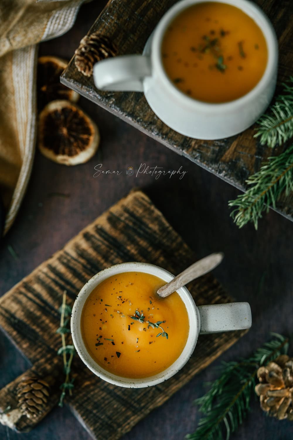 Soupe de carottes aux topinambours