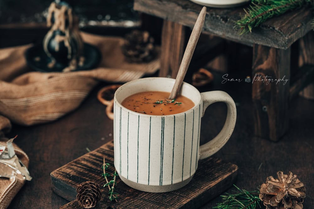 Soupe de topinambours aux carottes et vache qui rit