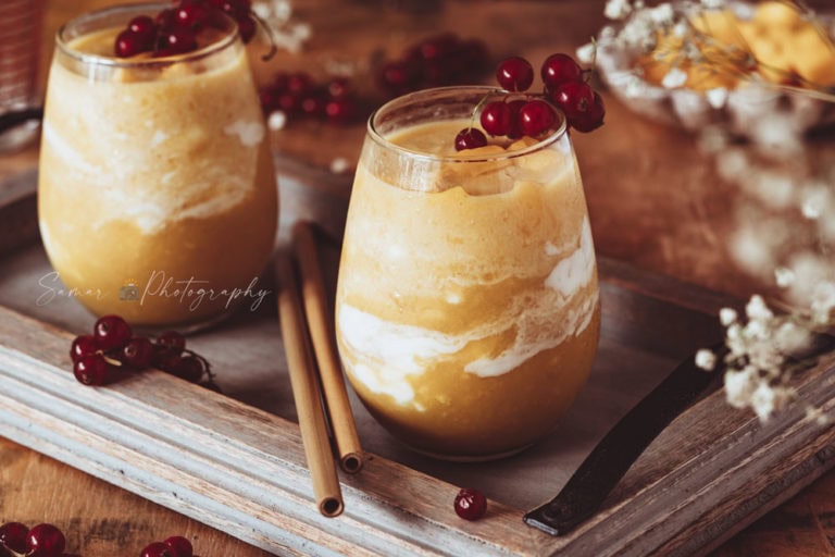 Smoothie mangue, banane et orange (façon Starbucks)