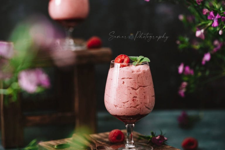 Mousse aux framboises, recette facile