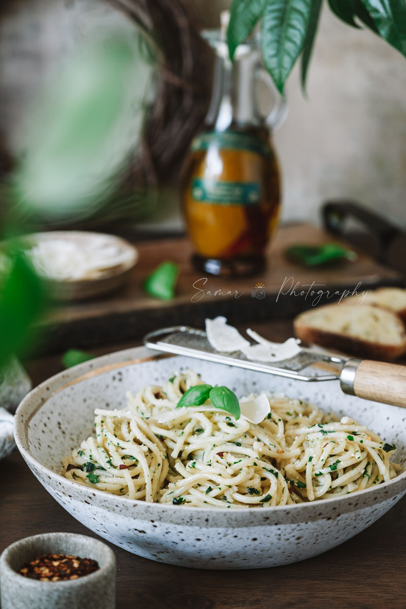 spaghettis ail et huile d'olive