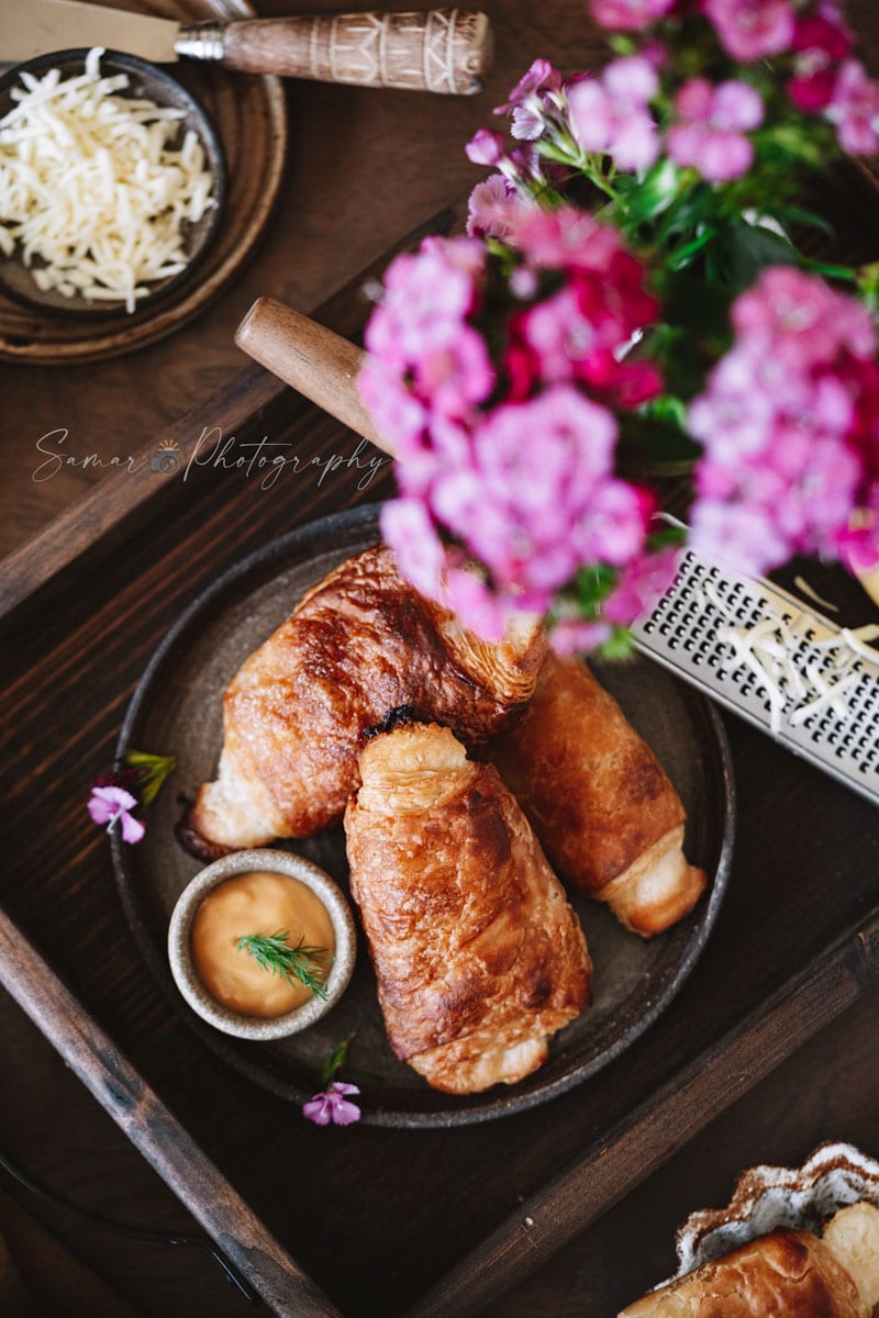 Croissant Feuilletés apéritif au Philadelphia
