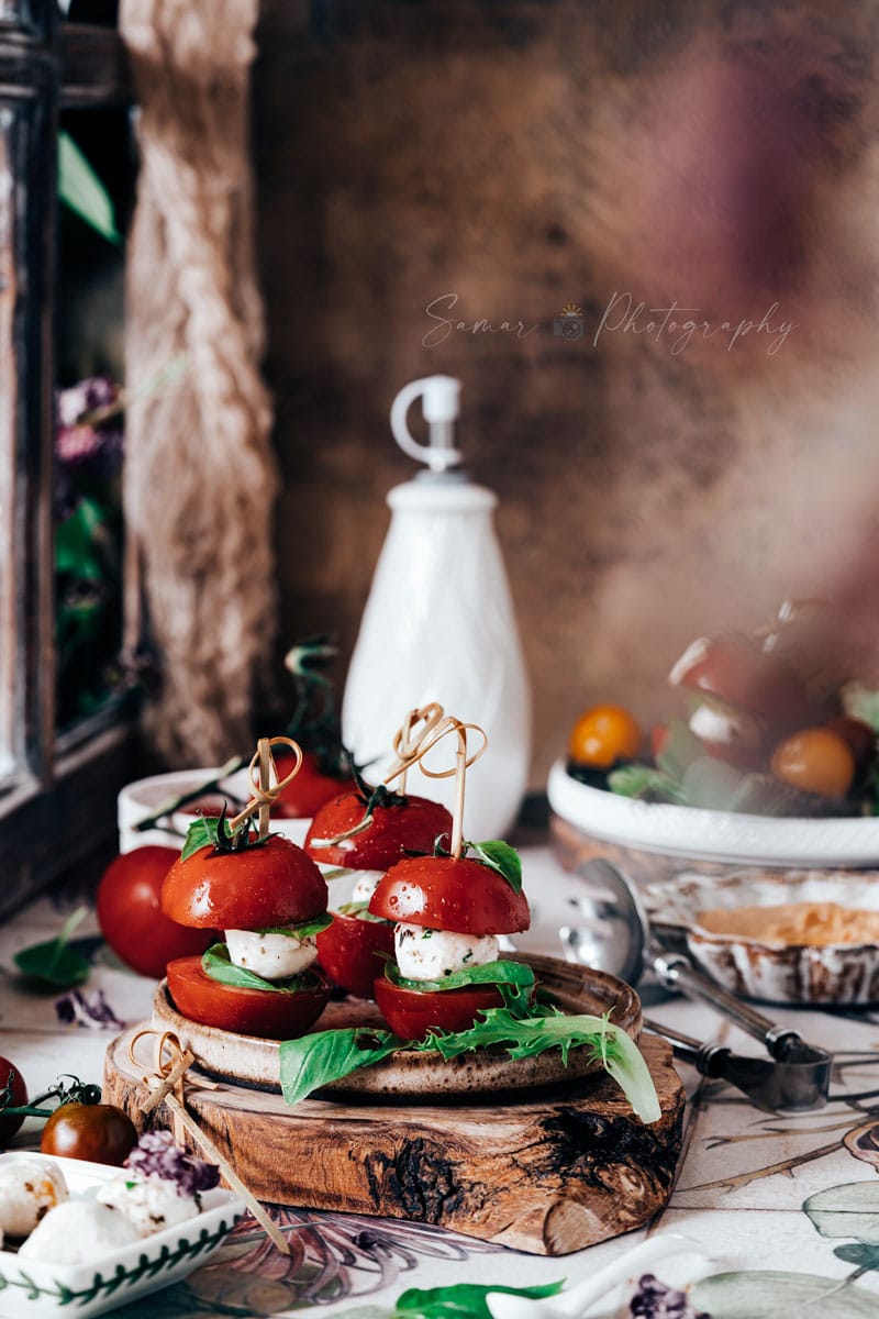 recette salade caprese en brochette