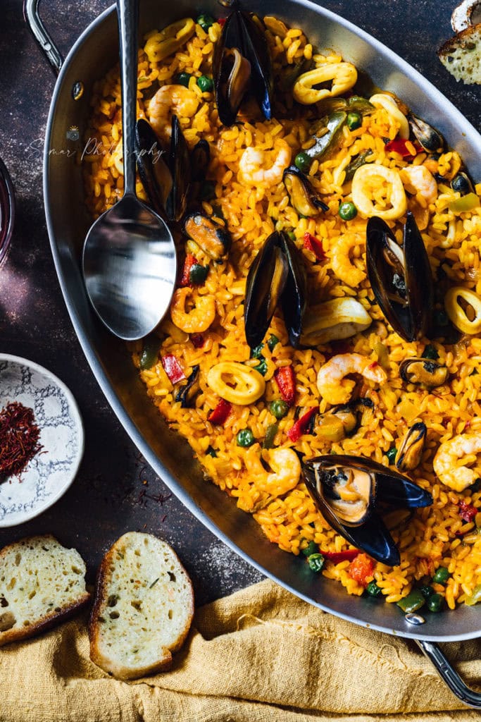 Recette de Paella aux fruits de mer Recette de Paella aux fruits de mer