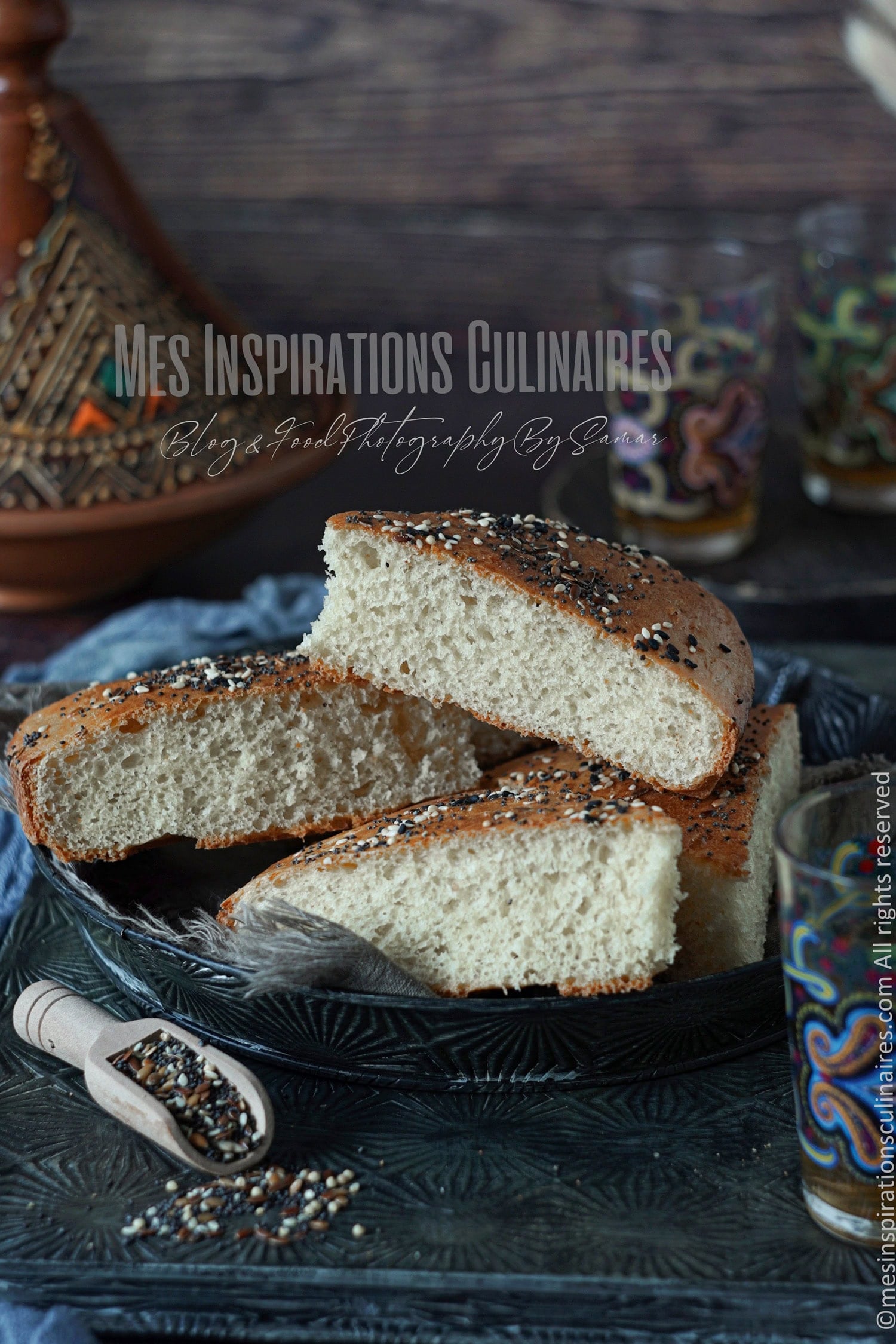 Khobz edar a la semoule {pain maison}