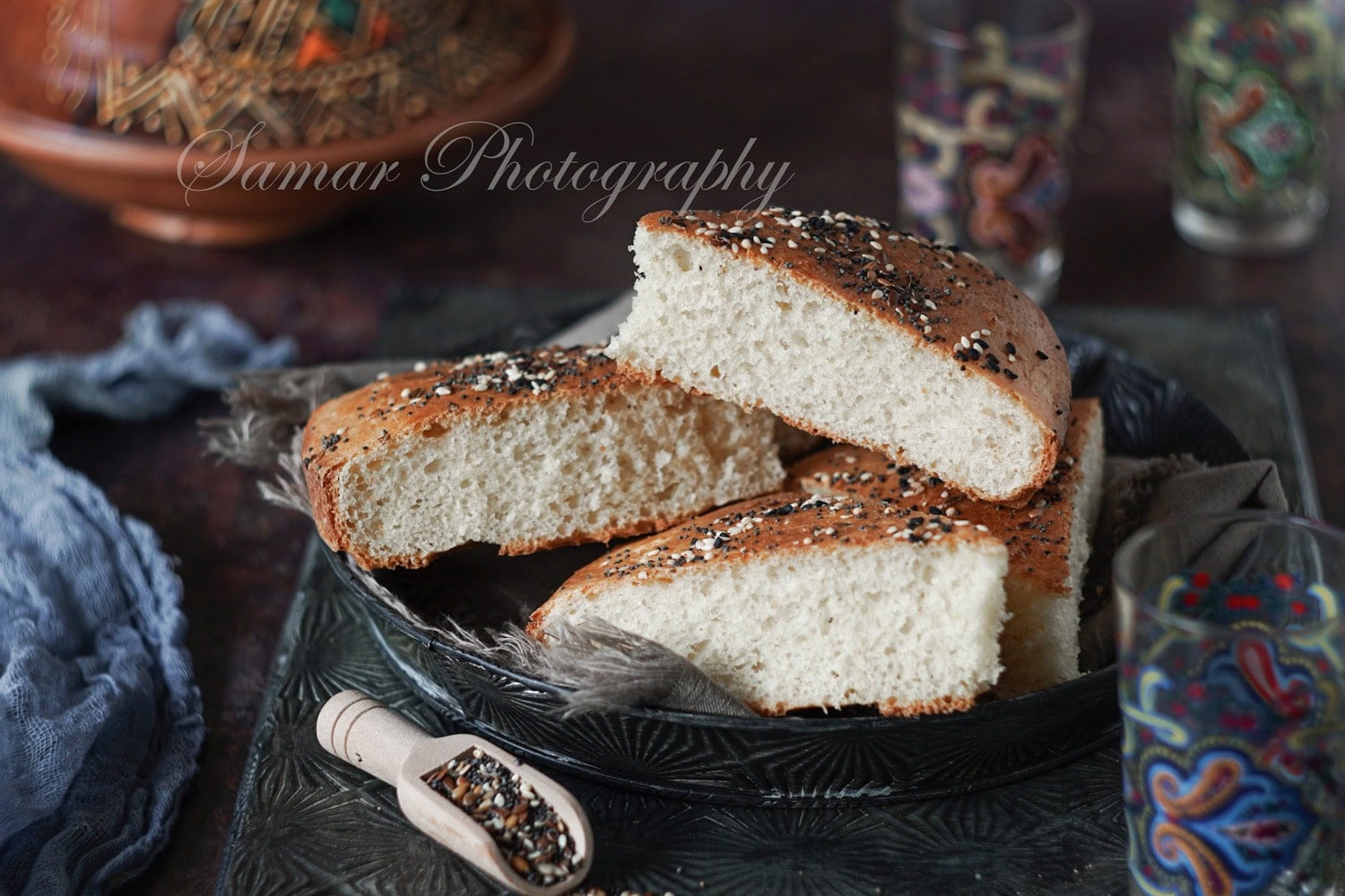 Khobz Dar à la semoule : pain maison algérien au four