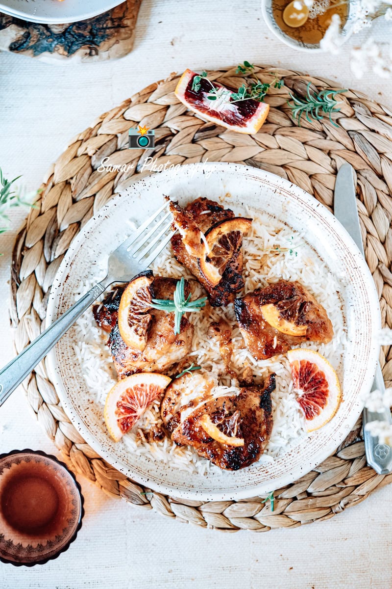 Haut de cuisse de poulet au four