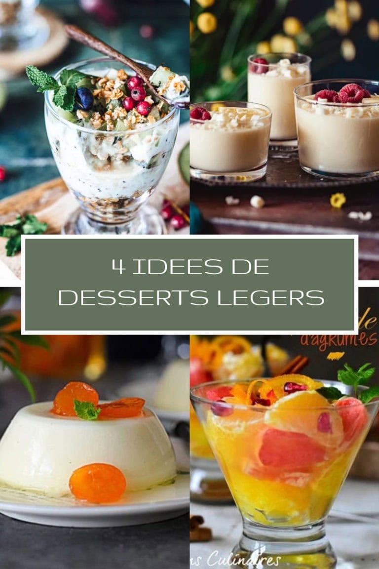 4 idées de desserts légers pour terminer le repas Le Blog cuisine de Samar