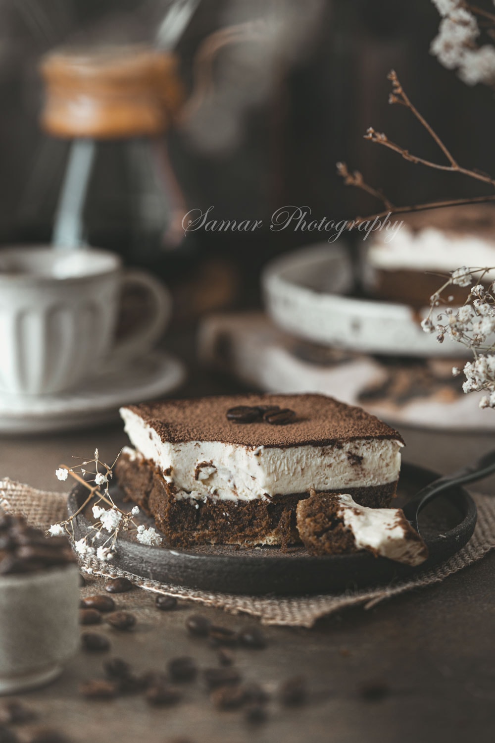 Gateau glacee facon tiramisu 