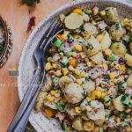 Salade de thon et pomme de terre et sa vinaigrette au yaourt grec