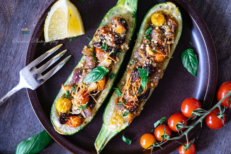 Recette de courgettes farcies à la méditerranéenne