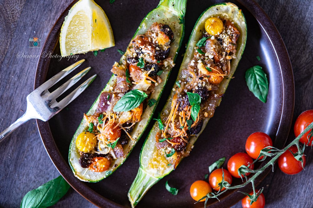 Recette de courgettes farcies à la méditerranéenne