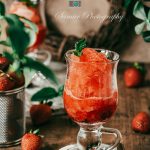 Frosé à la fraise sans alcool