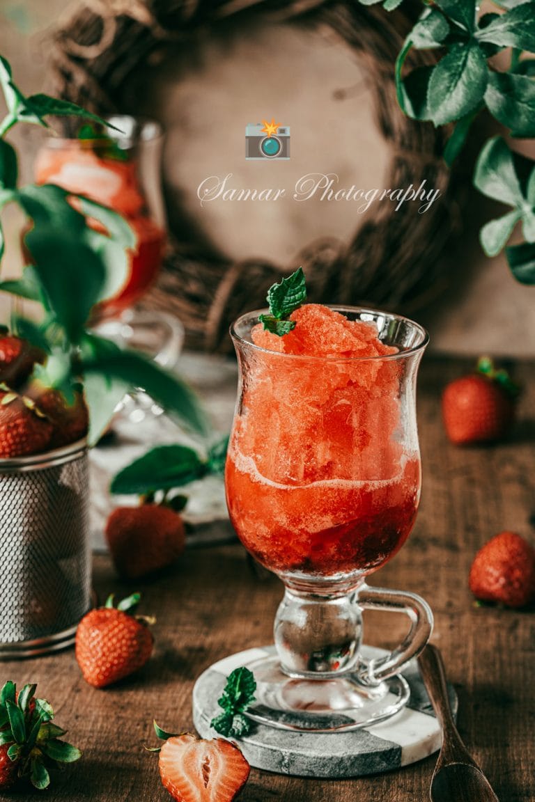 Frosé à la fraise sans alcool
