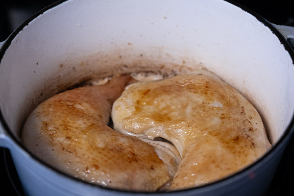 dorer les cuisses de poulet